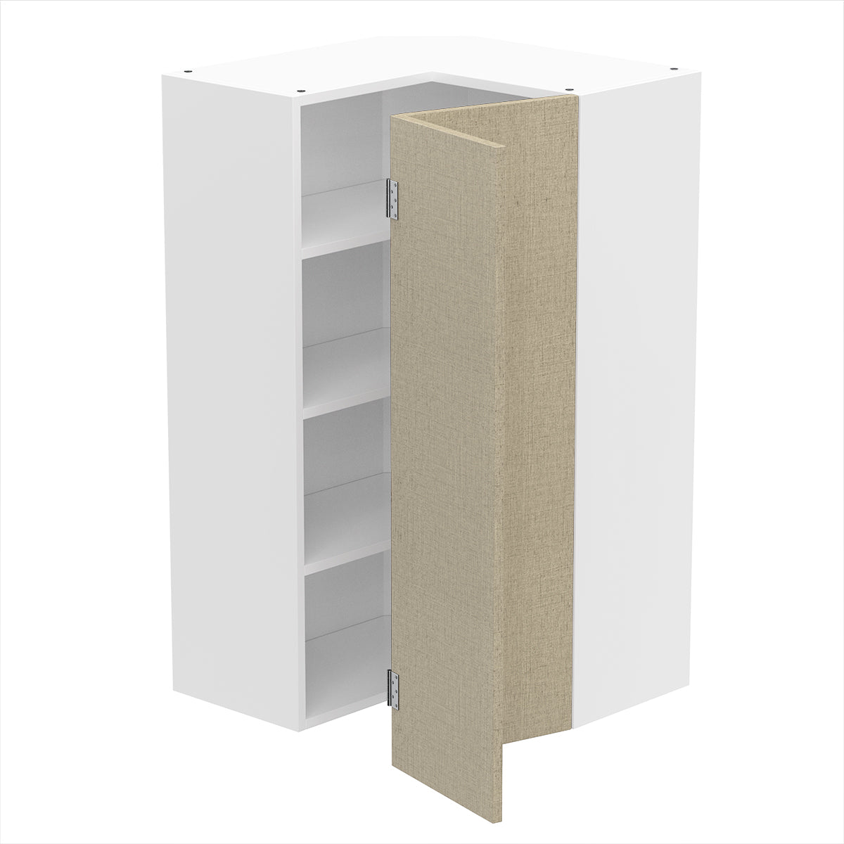 RTA - Fabric Grey - Easy Reach Wall Cabinets | 24"W x 42"H x 12"D
