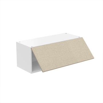 RTA - Fabric Grey - Horizontal Door Wall Cabinets | 30"W x 12"H x 12"D