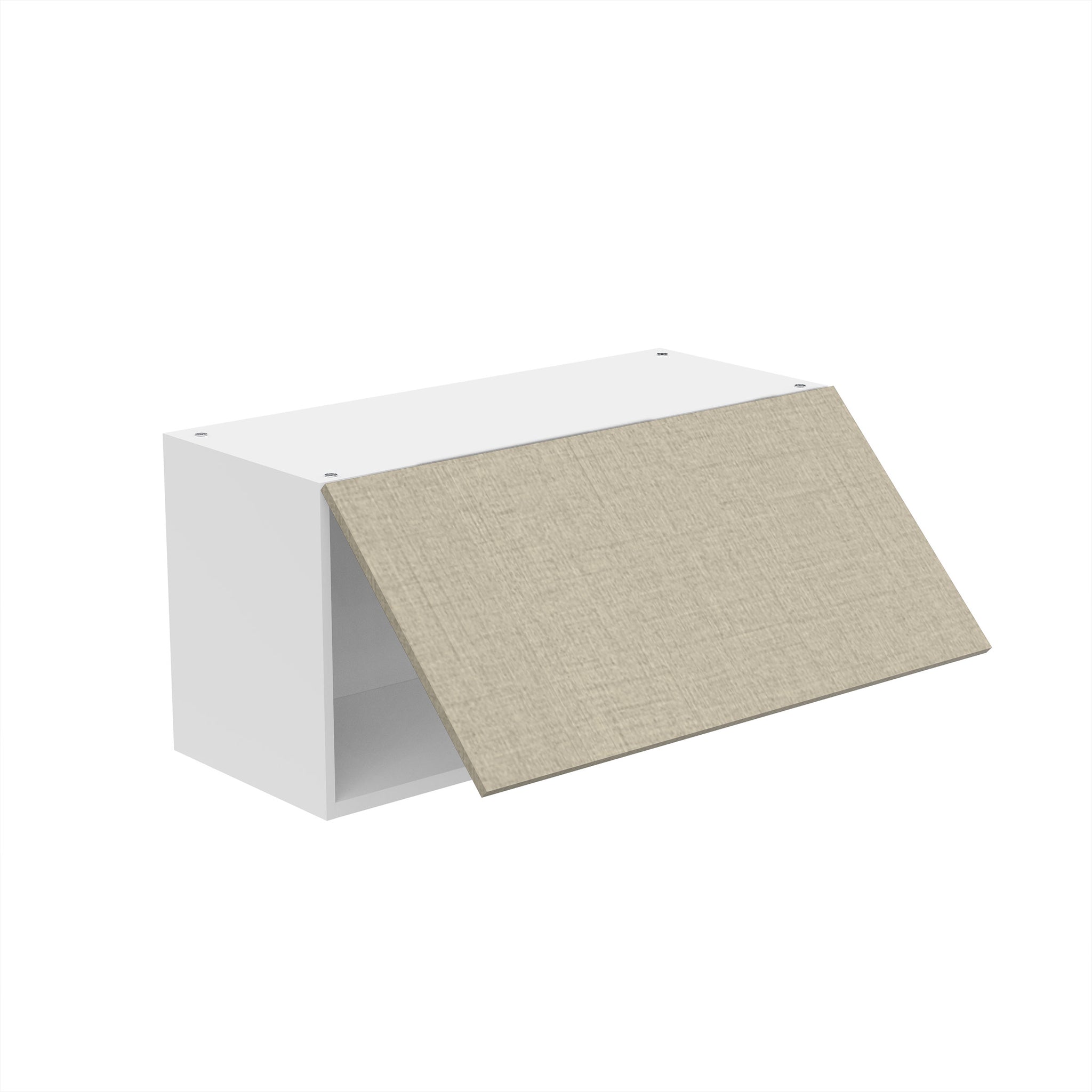 RTA - Fabric Grey - Horizontal Door Wall Cabinets | 30"W x 15"H x 12"D
