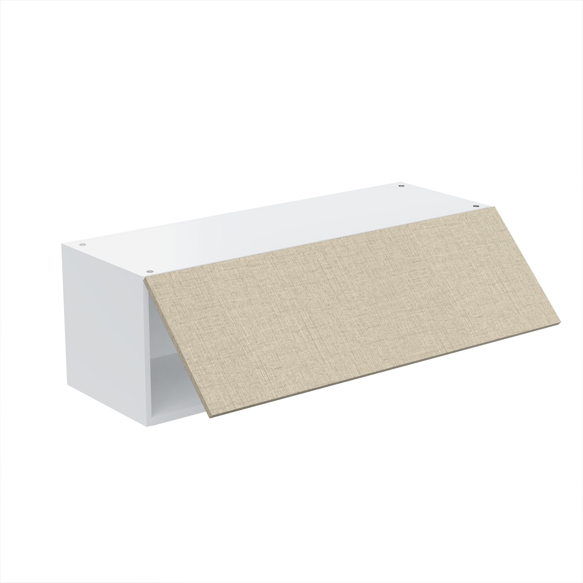 RTA - Fabric Grey - Horizontal Door Wall Cabinets | 36"W x 12"H x 12"D