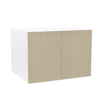 RTA - Fabric Grey - Double Door Refrigerator Wall Cabinets | 33