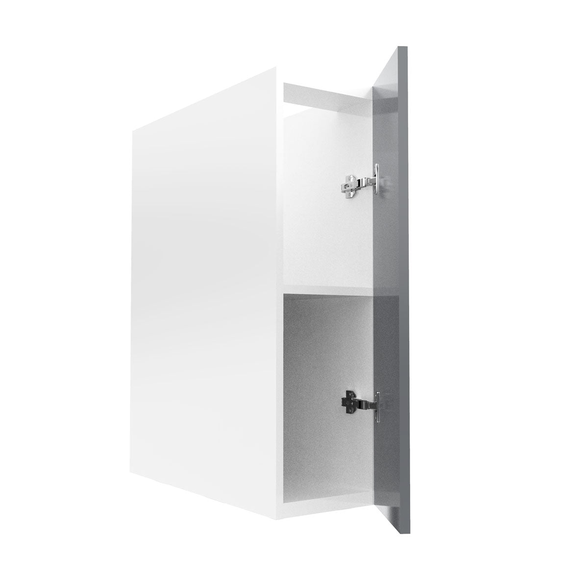 RTA - Glossy Grey - Full Height Single Door Base Cabinets | 9"W x 30"H x 23.8"D