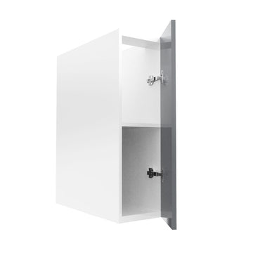 RTA - Glossy Grey - Full Height Single Door Base Cabinets | 9