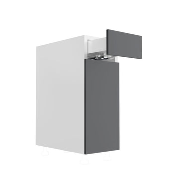 RTA - Glossy Grey - Single Door Base Cabinets | 12
