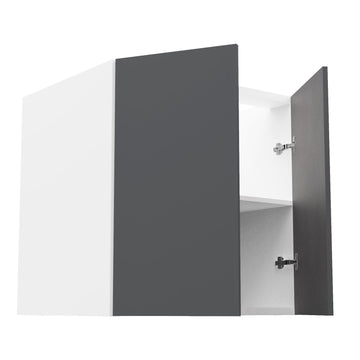 RTA - Glossy Grey - Full Height Double Door Base Cabinets | 30
