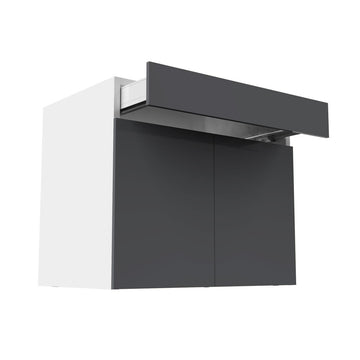 RTA - Glossy Grey - Double Door Base Cabinets | 36"W x 34.5"H x 24"D