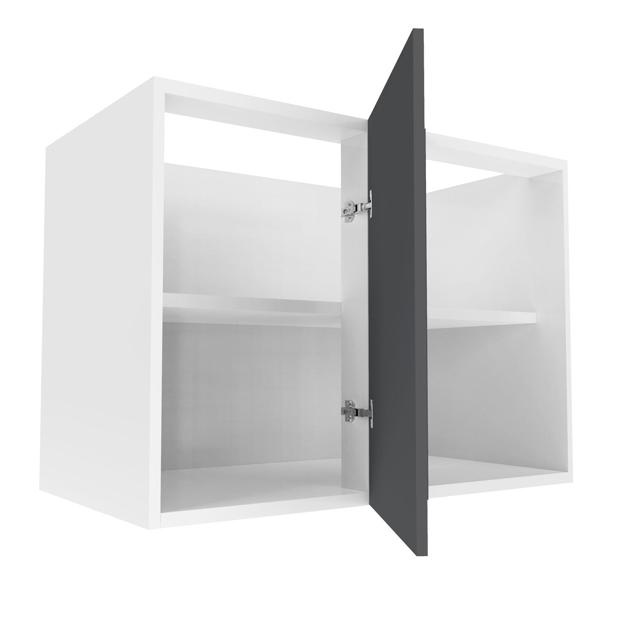 RTA - Glossy Grey - Blind Base Cabinets | 42"W x 30"H x 23.8"D