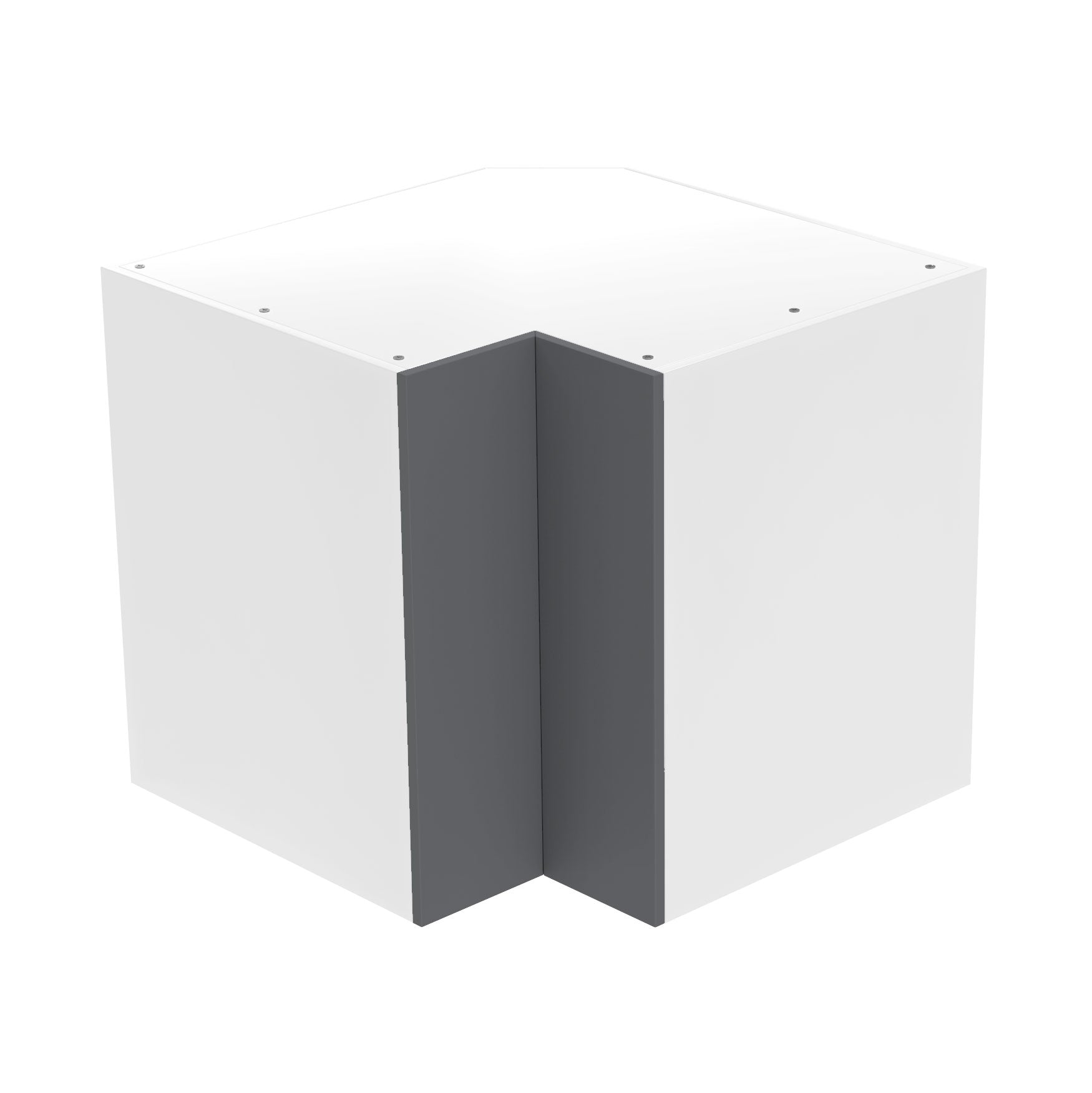 RTA - Glossy Grey - Lazy Susan Base Cabinets | 36"W x 34.5"H x 24"D