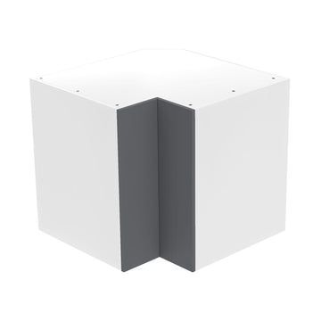 RTA - Glossy Grey - Lazy Susan Base Cabinets | 33"W x 34.5"H x 24"D