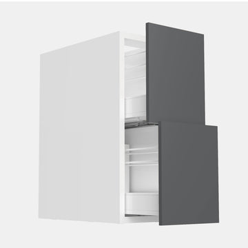RTA - Glossy Grey - Two Drawer Base Cabinets | 12