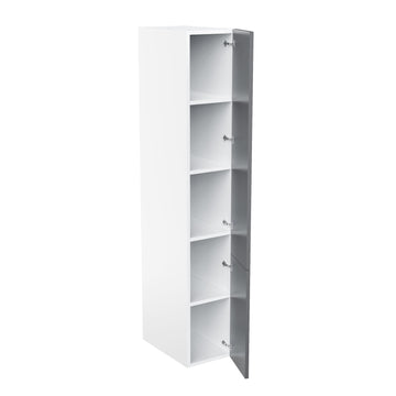 RTA - Glossy Grey - Single Door Tall Cabinets | 15