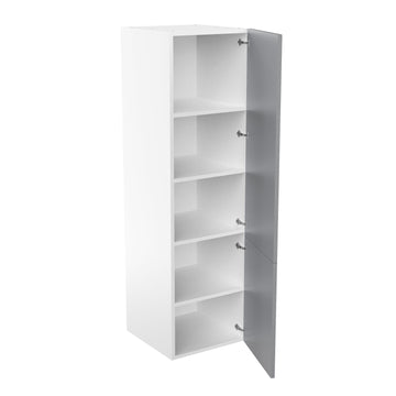 RTA - Glossy Grey - Single Door Tall Cabinets | 24"W x 84"H x 23.8"D