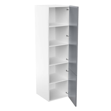 RTA - Glossy Grey - Single Door Tall Cabinets | 24