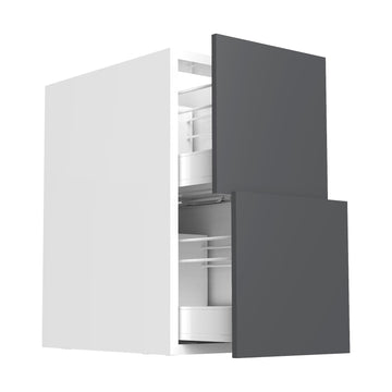 RTA - Glossy Grey - Two Drawer Vanity Cabinets | 15