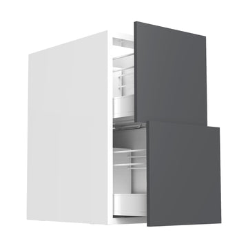 RTA - Glossy Grey - Floating Vanity Drawer Base Cabinet | 15