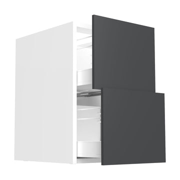 RTA - Glossy Grey - Two Drawer Vanity Cabinets | 18