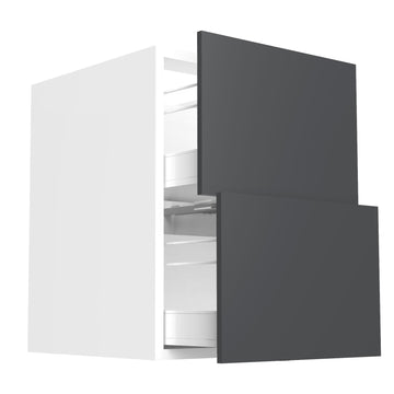 RTA - Glossy Grey - Floating Vanity Drawer Base Cabinet | 21