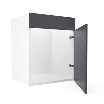 RTA - Glossy Grey - Sink Vanity Cabinets | 24"W x 30"H x 21"D