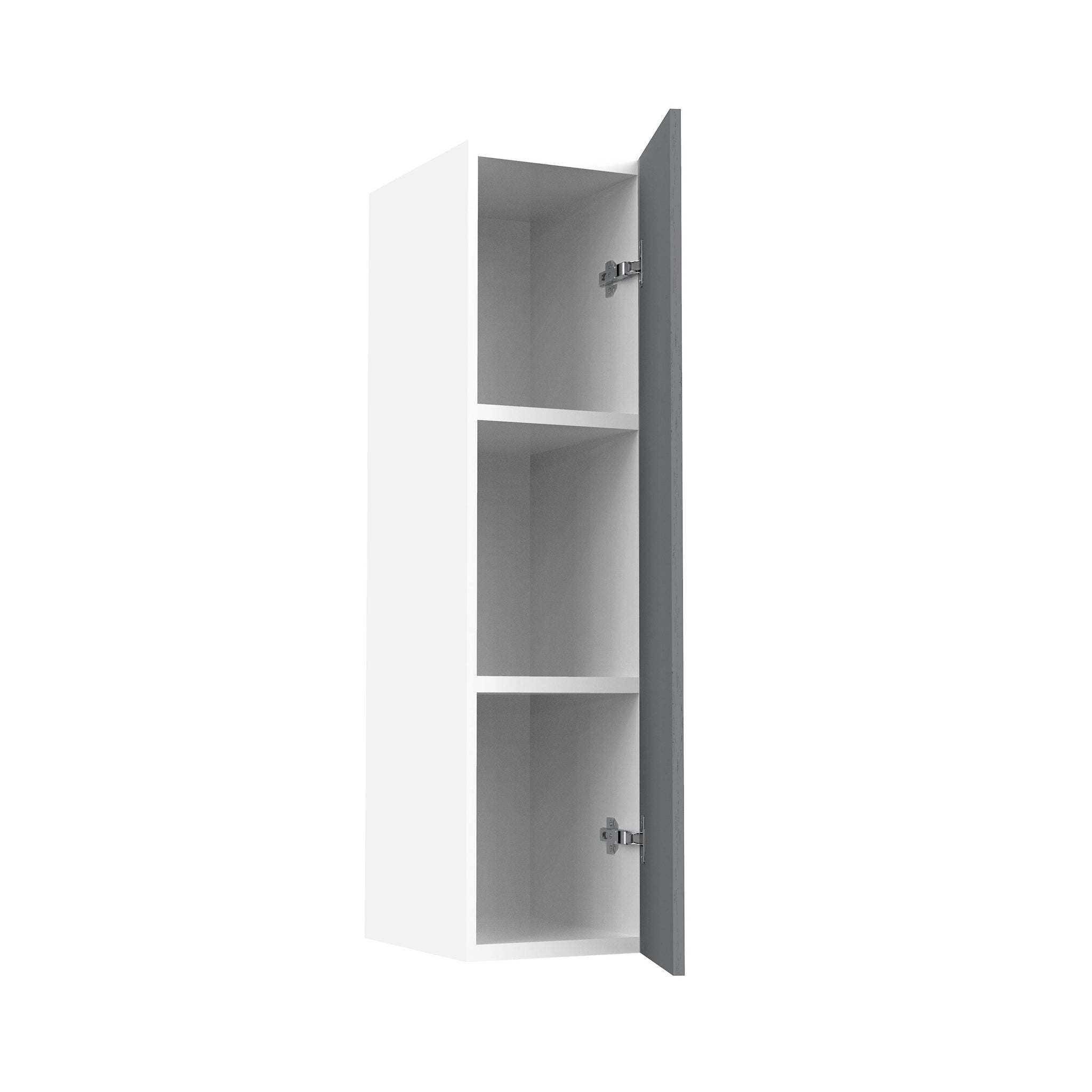 RTA - Glossy Grey - Single Door Wall Cabinets | 9"W x 36"H x 12"D