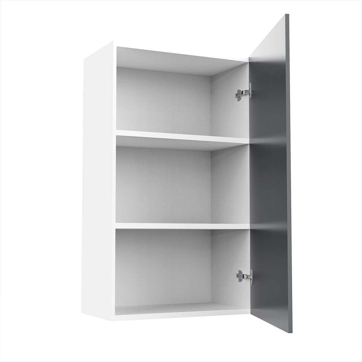 RTA - Glossy Grey - Single Door Wall Cabinets | 21"W x 36"H x 12"D