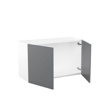 RTA - Glossy Grey - Double Door Wall Cabinets | 30