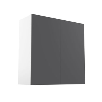 RTA - Glossy Grey - Double Door Wall Cabinets | 30