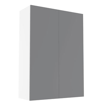 RTA - Glossy Grey - Double Door Wall Cabinets | 30