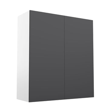 RTA - Glossy Grey - Double Door Wall Cabinets | 33