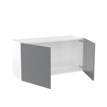 RTA - Glossy Grey - Double Door Wall Cabinets | 36"W x 18"H x 12"D