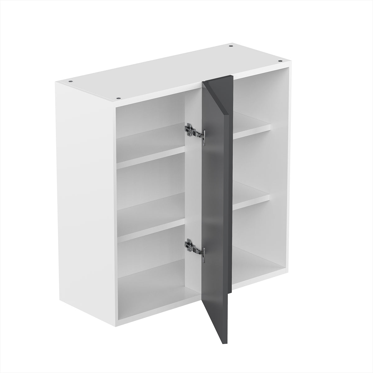 RTA - Glossy Grey - Single Door Wall Cabinets | 30"W x 30"H x 12"D