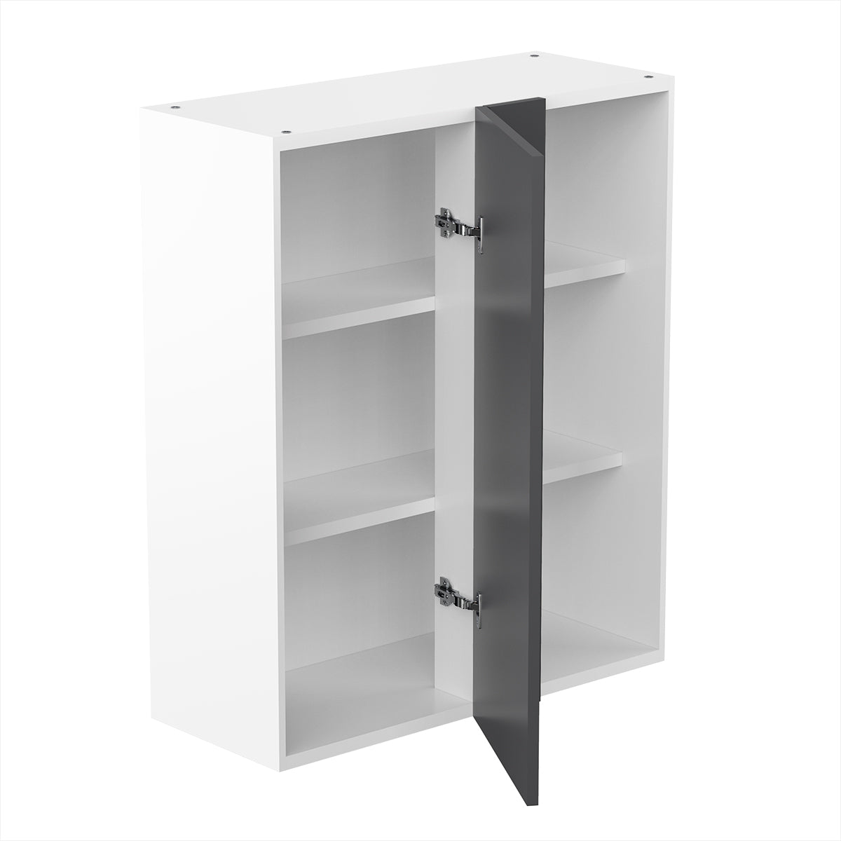 RTA - Glossy Grey - Single Door Wall Cabinets | 30"W x 36"H x 12"D