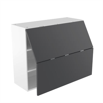 RTA - Glossy Grey - Bi-Fold Door Wall Cabinets | 36"W x 30"H x 12"D