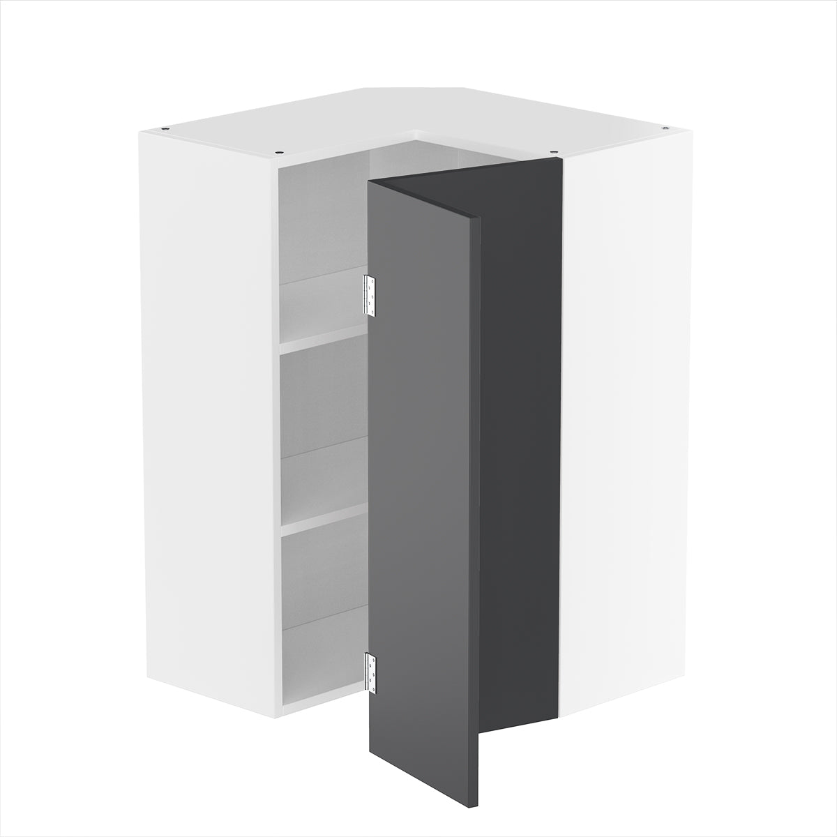 RTA - Glossy Grey - Easy Reach Wall Cabinets | 24"W x 36"H x 12"D