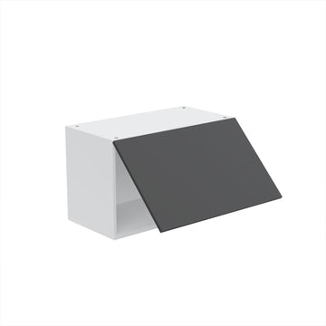 RTA - Glossy Grey - Horizontal Door Wall Cabinets | 24