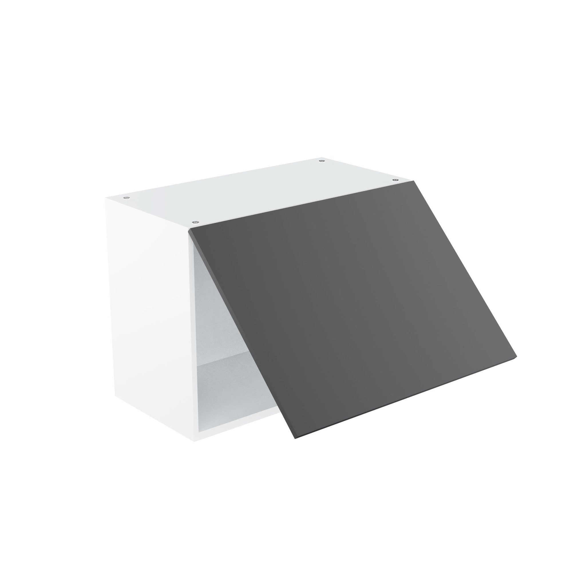 RTA - Glossy Grey - Horizontal Door Wall Cabinets | 24"W x 18"H x 12"D