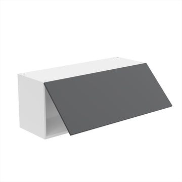 RTA - Glossy Grey - Horizontal Door Wall Cabinets | 36