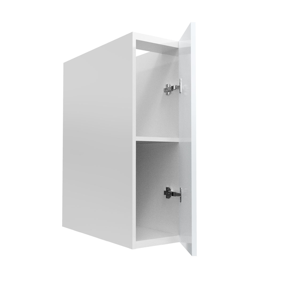 RTA - Glossy White - Full Height Single Door Base Cabinets | 9"W x 30"H x 23.8"D