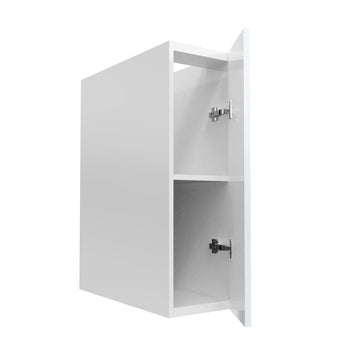 RTA - Glossy White - Full Height Single Door Base Cabinets | 9"W x 34.5"H x 24"D