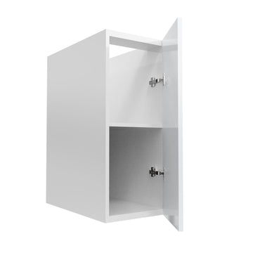 RTA - Glossy White - Full Height Single Door Base Cabinets | 12