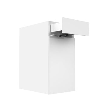 RTA - Glossy White - Single Door Base Cabinets | 15"W x 30"H x 23.8"D