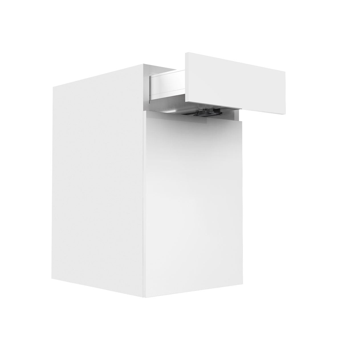 RTA - Glossy White - Single Door Base Cabinets | 18"W x 30"H x 23.8"D