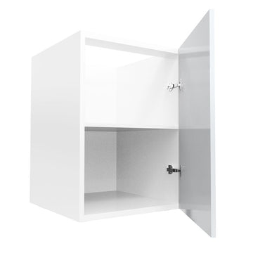 RTA - Glossy White - Full Height Single Door Base Cabinets | 21