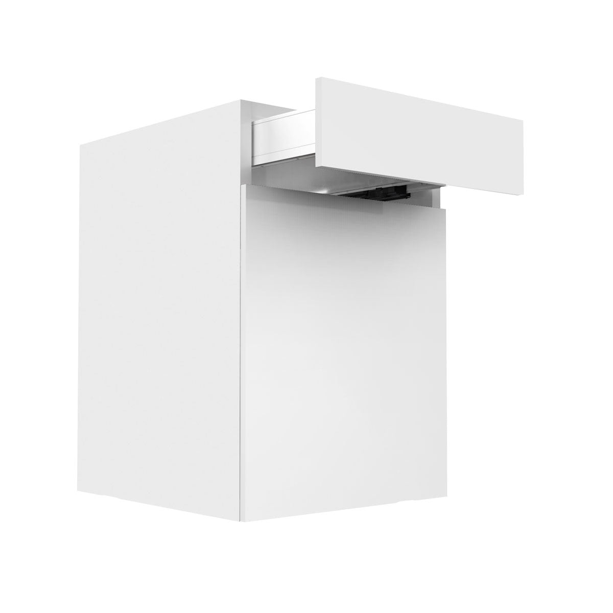 RTA - Glossy White - Single Door Base Cabinets | 21"W x 30"H x 23.8"D