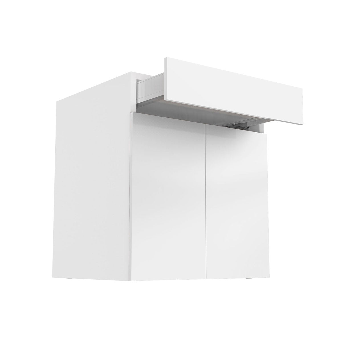 RTA - Glossy White - Double Door Base Cabinets | 27"W x 30"H x 23.8"D