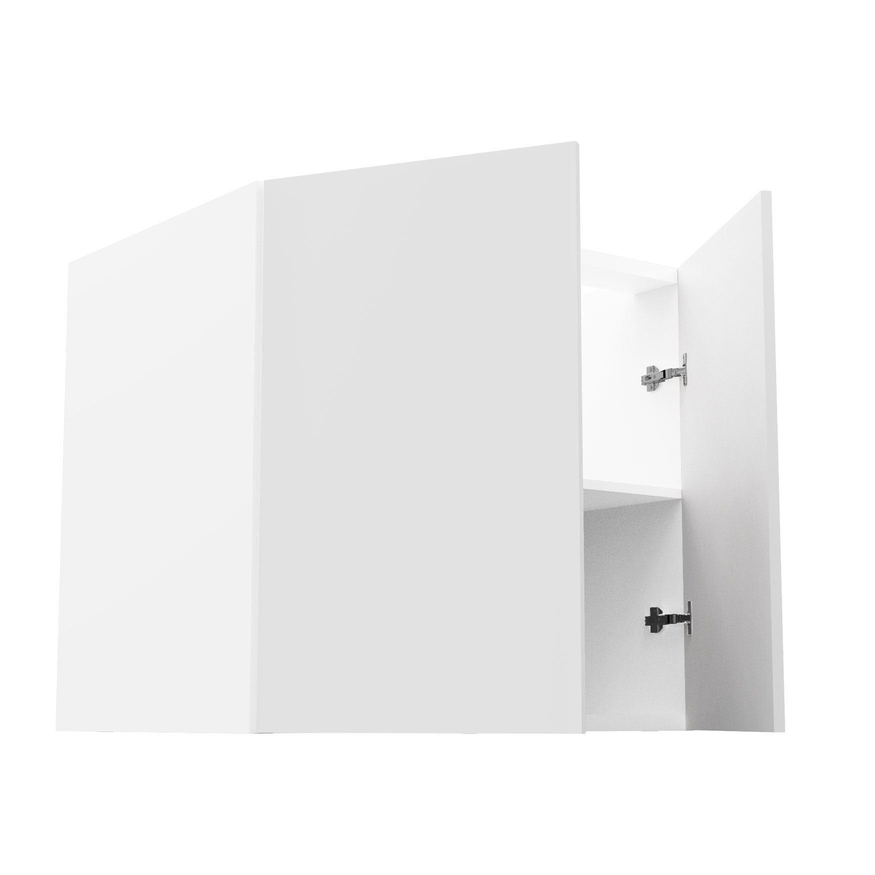 RTA - Glossy White - Full Height Double Door Base Cabinets | 33"W x 30"H x 23.8"D