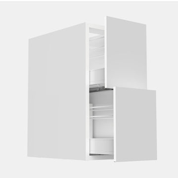 RTA - Glossy White - Floating Vanity Drawer Base Cabinet | 12"W x 30"H x 21"D