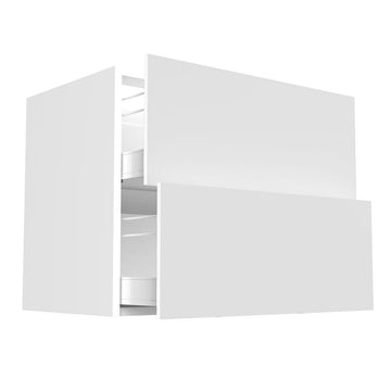 RTA - Glossy White - Two Drawer Base Cabinets | 36