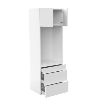 RTA - Glossy White - Single Oven Tall Cabinets | 30