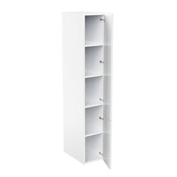 RTA - Glossy White - Single Door Tall Cabinets | 15"W x 90"H x 24"D