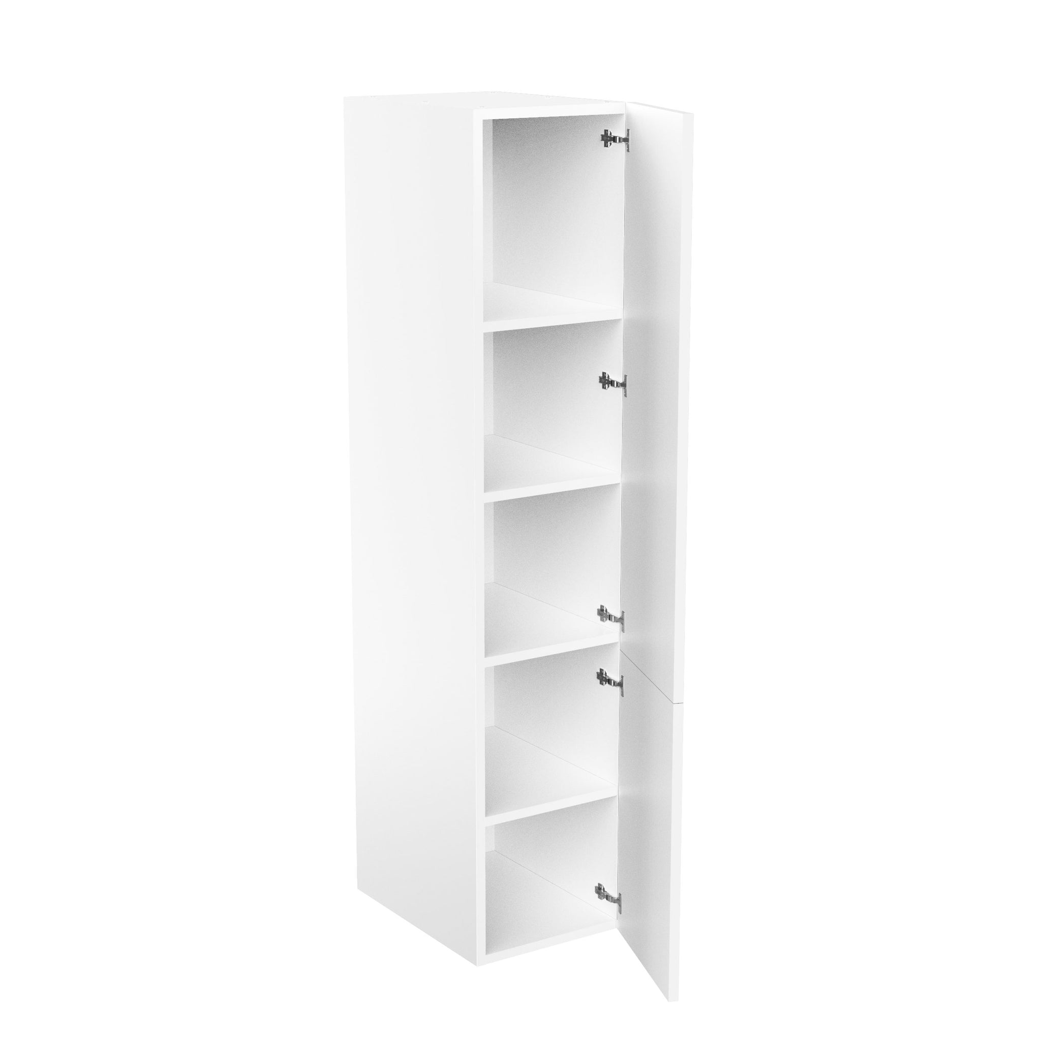 RTA - Glossy White - Single Door Tall Cabinets | 18"W x 84"H x 24"D
